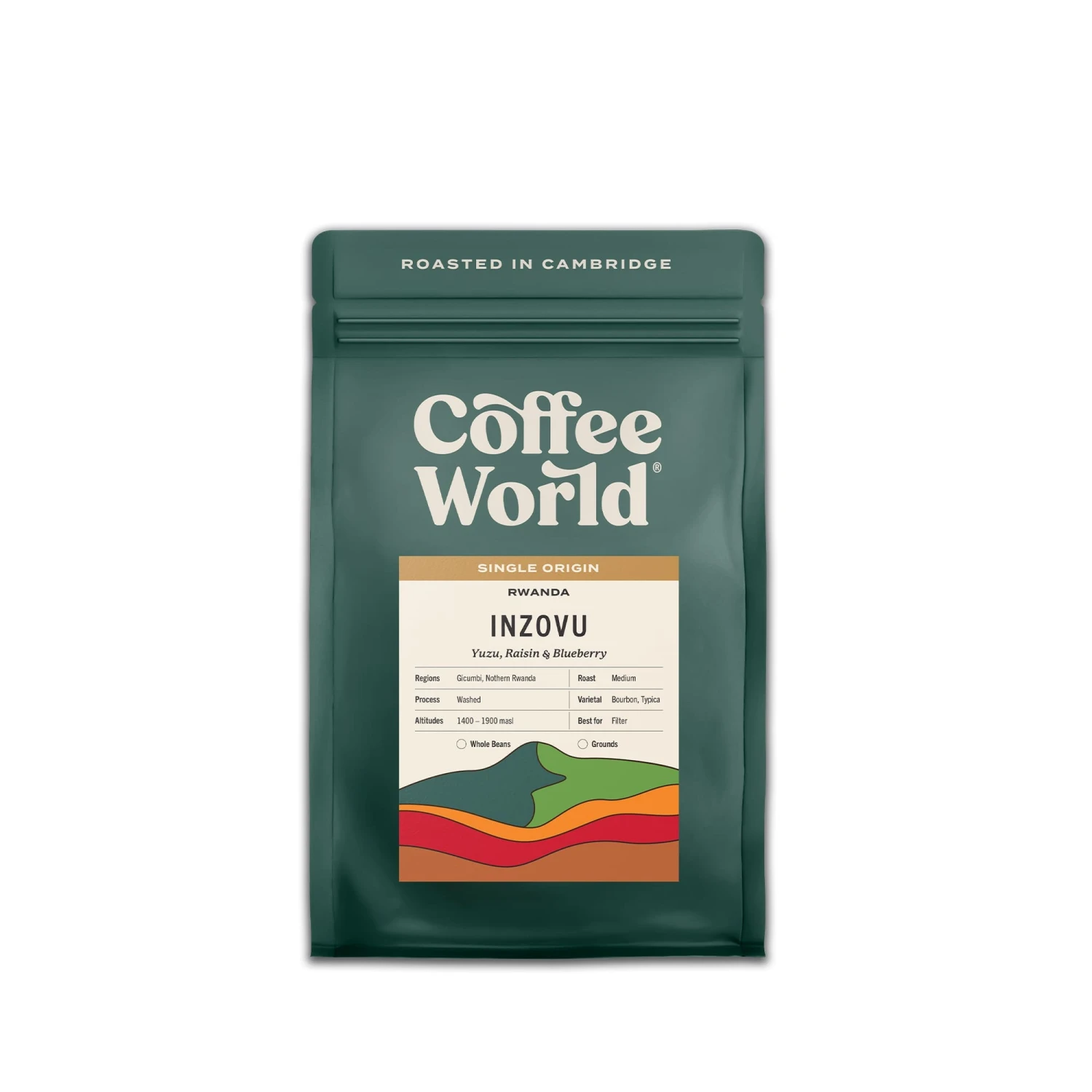 Rwanda Inzovu | Single Origin | Coffee Beans Or Fresh Ground Coffee | Roasted In Cambridge – 1kg 3 Rwanda Inzovu | Single Origin | Coffee Beans Or Fresh Ground Coffee | Roasted In Cambridge – 1kg
