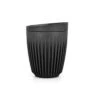 Huskee 8oz Cup & Lid – Single Retail Pack (Charcoal) -Coffee Supplies Store 8oz Charcoal