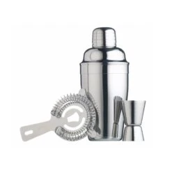 BarCraft 3 Piece Cocktail Set (Stainless Steel)