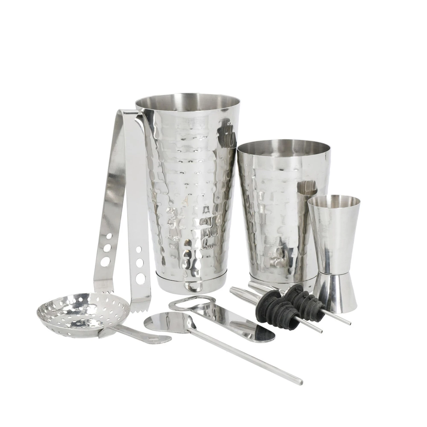 BarCraft 8-Piece Boston Cocktail Maker Set (Hammered Finish) 3 BarCraft 8-Piece Boston Cocktail Maker Set (Hammered Finish)