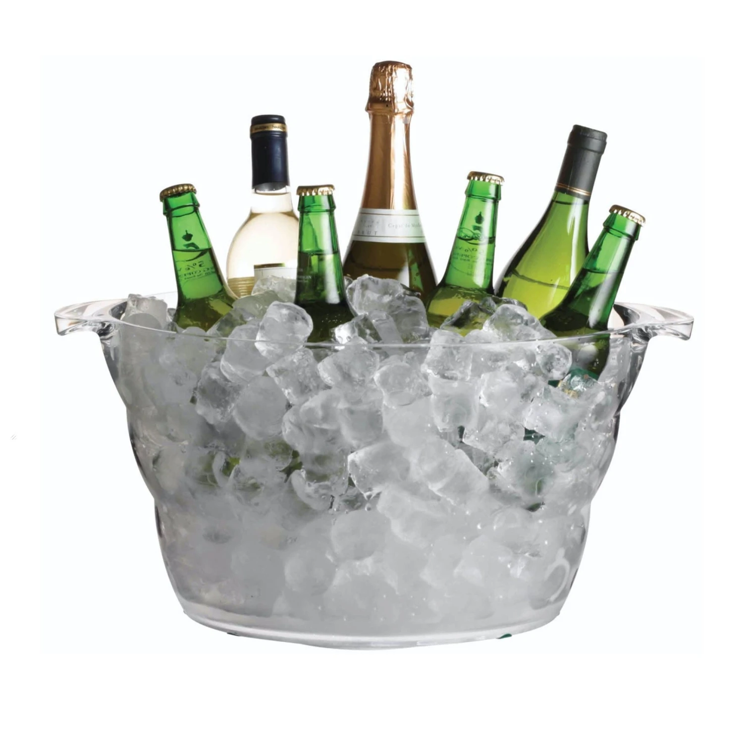 BarCraft Acrylic Large Oval Drinks Pail (Ice Bucket Cooler) 2 BarCraft Acrylic Large Oval Drinks Pail (Ice Bucket Cooler)