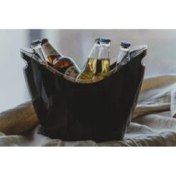 BarCraft Black Acrylic Drinks Pail (Ice Bucket Cooler) -Coffee Supplies Store BarCraft Black Acrylic Drinks Pail Ice Bucket Cooler