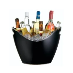 BarCraft Black Acrylic Drinks Pail (Ice Bucket Cooler)