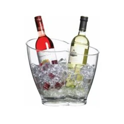 BarCraft Clear Acrylic Double Sided Drinks Pail (Ice Bucket Cooler)