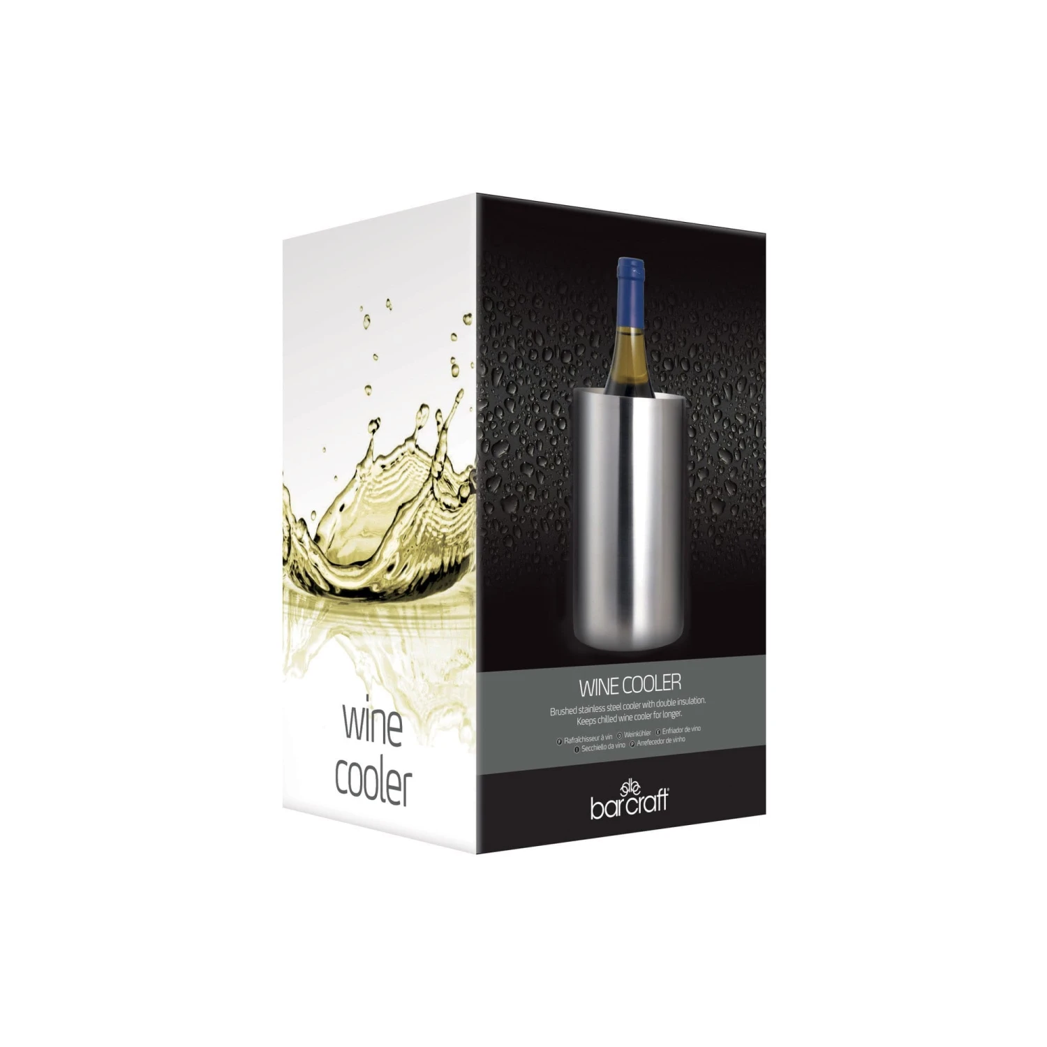 BarCraft Stainless Steel Double Walled Wine Cooler 4 BarCraft Stainless Steel Double Walled Wine Cooler - Image 2