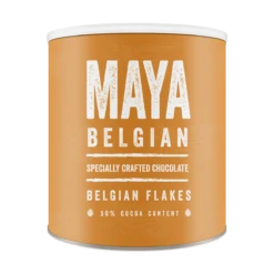 Maya Belgian Flakes Luxury Hot Chocolate – 1kg Resealable Tin