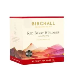 Birchall Red Berry & Flower – 80 Plant-Based Prism Tea Bags