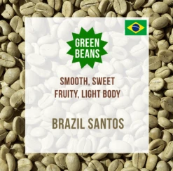 Brazil Santos, Unroasted Green Coffee Beans – Box-of-8-x-2kg
