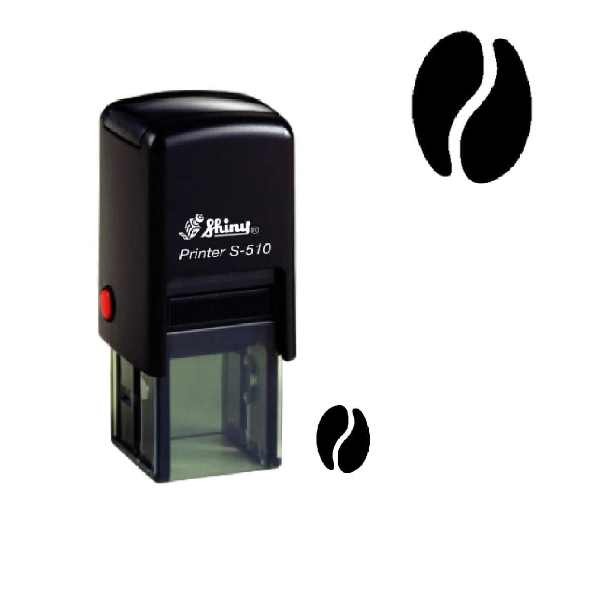 Coffee Beans Loyalty Card Self-Inking Rubber Stamp 3 Coffee Beans Loyalty Card Self-Inking Rubber Stamp