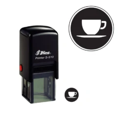 Coffee Cup Loyalty Card Self-Inking Rubber Stamp
