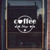Coffee Shop Window Sign Vinyl Graphics Sticker Shop Cafe Coffee Shop Restaurant (Reversed) – Yellow -Coffee Supplies Store Coffee Shop Window Sign White 600x600 1
