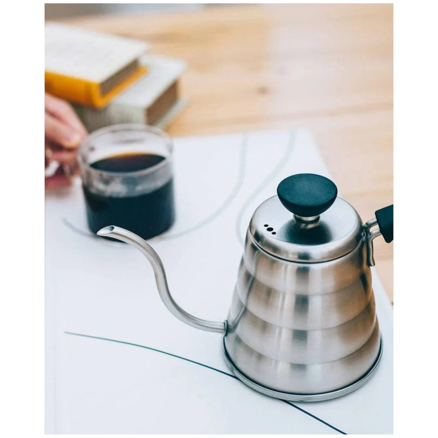 Hario V60 Coffee Drip Kettle Buono Small – Stainless Steel – 600ml 5 Hario V60 Coffee Drip Kettle Buono Small – Stainless Steel – 600ml - Image 3