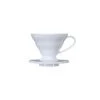 Hario V60 Plastic Coffee Dripper 02 – White -Coffee Supplies Store Hario V60 Plastic Coffee Dripper White Size 01