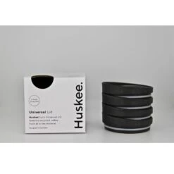 HuskeeCup – Universal Lids (Charcoal) (Pack Of 4)