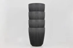 HuskeeCup – Cups (Charcoal) (8oz) (Pack Of 4) -Coffee Supplies Store IMG 5888