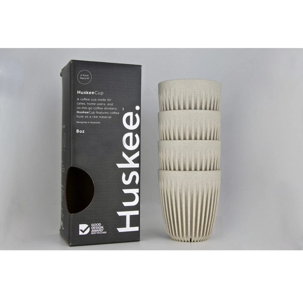 HuskeeCup – Cups (Natural) (8oz) (Pack Of 4) 2 HuskeeCup – Cups (Natural) (8oz) (Pack Of 4)