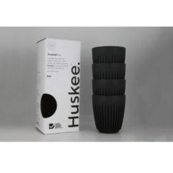 HuskeeCup – Cups (Charcoal) (8oz) (Pack Of 4)