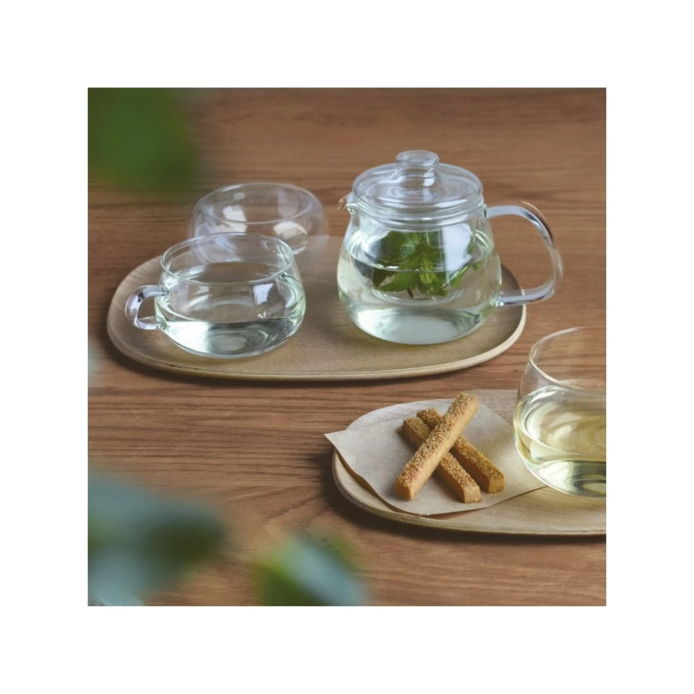 Kinto Unitea Nonslip Tray 210 X 145mm Willow 4 Kinto Unitea Nonslip Tray 210 X 145mm Willow - Image 2