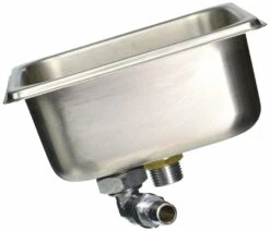 Krome Flush Mount Frothing Pitcher – Glass Rinser (152 X 140 X... -Coffee Supplies Store Krome Counter Top Frothing Pitcher C335 Back