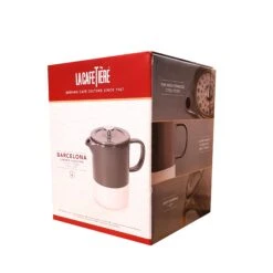 Coffee Supplies Store -Coffee Supplies Store La Cafetiere Barcelona Cool Grey Ceramic 850ml Cafetiere Gift Boxed 1