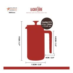 La Cafetiere Pisa (Black) (3 Cup) -Coffee Supplies Store La Cafetiere Pisa 3 Cup 1