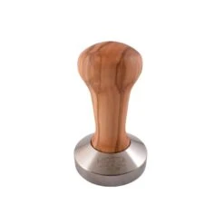 Motta Coffee Tamper Wooden (Olive Design) – Flat Base 58mm