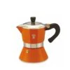 Pezzetti Bellexpress Aluminium Moka Pot – 3 Cup Orange -Coffee Supplies Store Pezzetti Bellexpress Aluminium Moka Pot 3 Cup orange