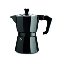 Pezzetti Italexpress Aluminium Moka Pot – 3 Cup Black