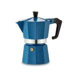 Pezzetti Italexpress Aluminium Moka Pot – 3 Cup Teal Blue