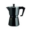 Pezzetti Italexpress Aluminium Moka Pot – 6 Cup Black -Coffee Supplies Store Pezzetti Italexpress Aluminium Moka Pot 6 Cup Black