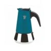 Pezzetti Steelexpress Moka Pot – 6 Cup Teal Blue -Coffee Supplies Store Pezzetti Steelexpress Moka Pot 6 Cup Teal Blue