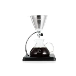 Yama Silverton Coffee/Tea Dripper With Stainless Cone Filter 16oz -Coffee Supplies Store Yama Silverton CoffeeTea Dripper with Stainless Cone Filter 16oz
