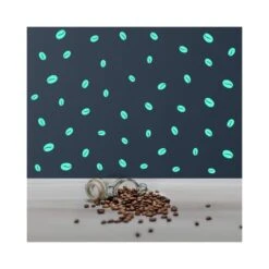 StickerDeen - Coffee Bean Pattern Removable Wall Art, Window, Furniture Espresso Filter Machine Vinyl Decal Stickers | (Pack Of 184) – Yellow -Coffee Supplies Store Zoom Mint 20 scaled 1
