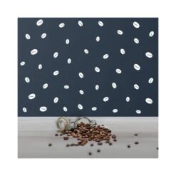 StickerDeen - Coffee Bean Pattern Removable Wall Art, Window, Furniture Espresso Filter Machine Vinyl Decal Stickers | (Pack Of 184) – Yellow -Coffee Supplies Store Zoom White 21 scaled 1