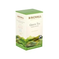 Birchall Green Tea – 6 X 25 Enveloped Tea Bags (150 Teabags) -Coffee Supplies Store birchall green tea 25 enveloped tea bags side top