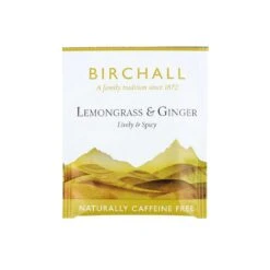 Birchall Lemongrass And Ginger – Enveloped Tea Bags 6 X 25 (150... -Coffee Supplies Store birchall lemongrass ginger 25 enveloped tea bags envelope