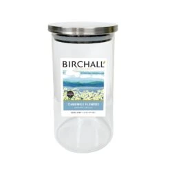 Birchall Glass Tea Jar -Coffee Supplies Store jar camomile flowers