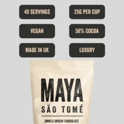 Maya Sao Tome 58% Cocoa Flakes – 1kg Resealable Bag – Luxury... -Coffee Supplies Store maya sao tome flakes 3