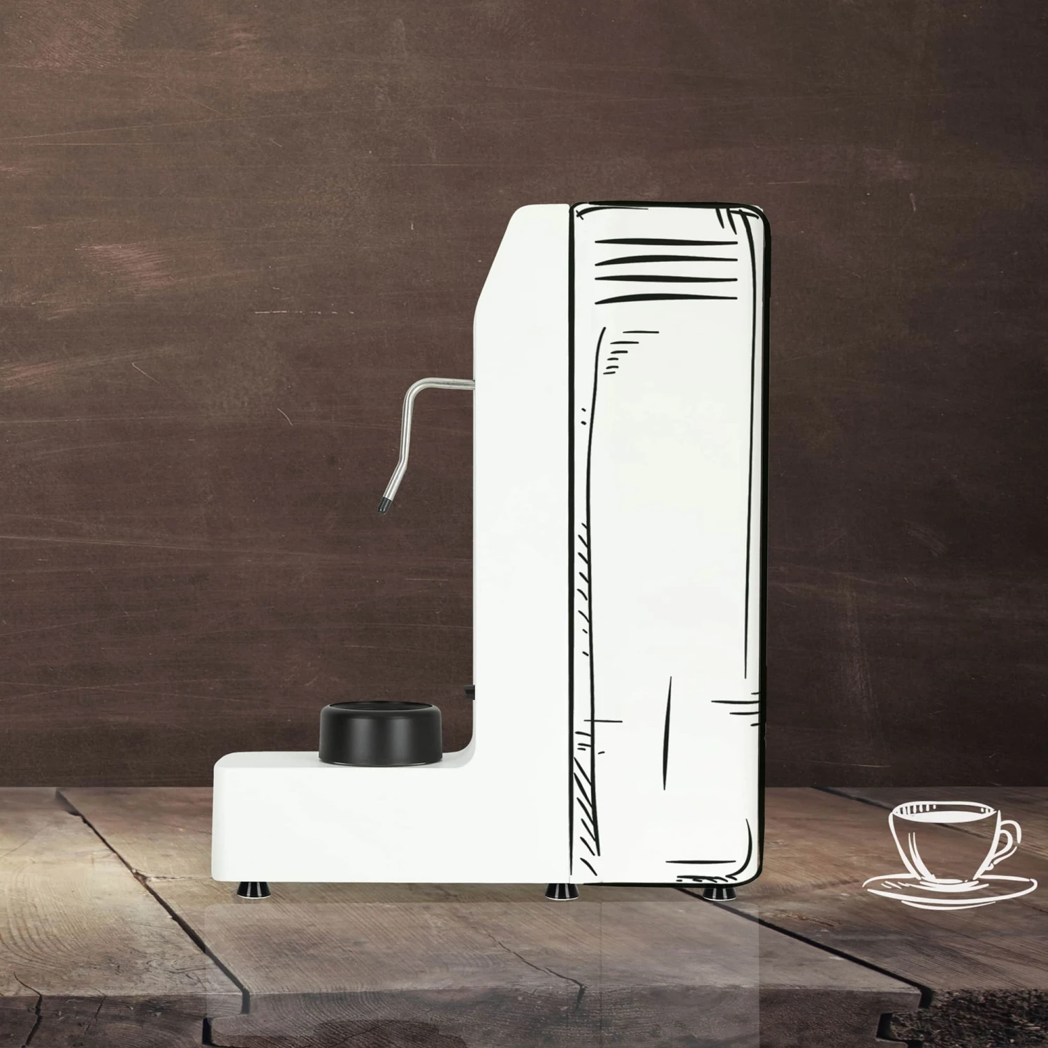 Perfect Moose JACK - Milk Steamer (Black/White) – White 3 Perfect Moose JACK - Milk Steamer (Black/White) – White