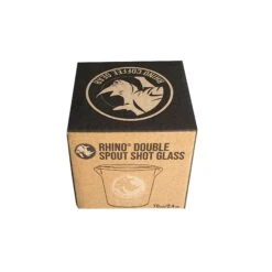 Rhinowares Double Spout Shot Glass (2.4oz) – 70ml -Coffee Supplies Store rhino coffee gear double spout shot glass 0000 Levels 1