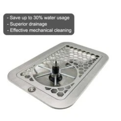 Rhinowares Coffee Gear Recessed Pitcher Rinser (300 X 238 X 85mm)... -Coffee Supplies Store rhpr300 s m 3c